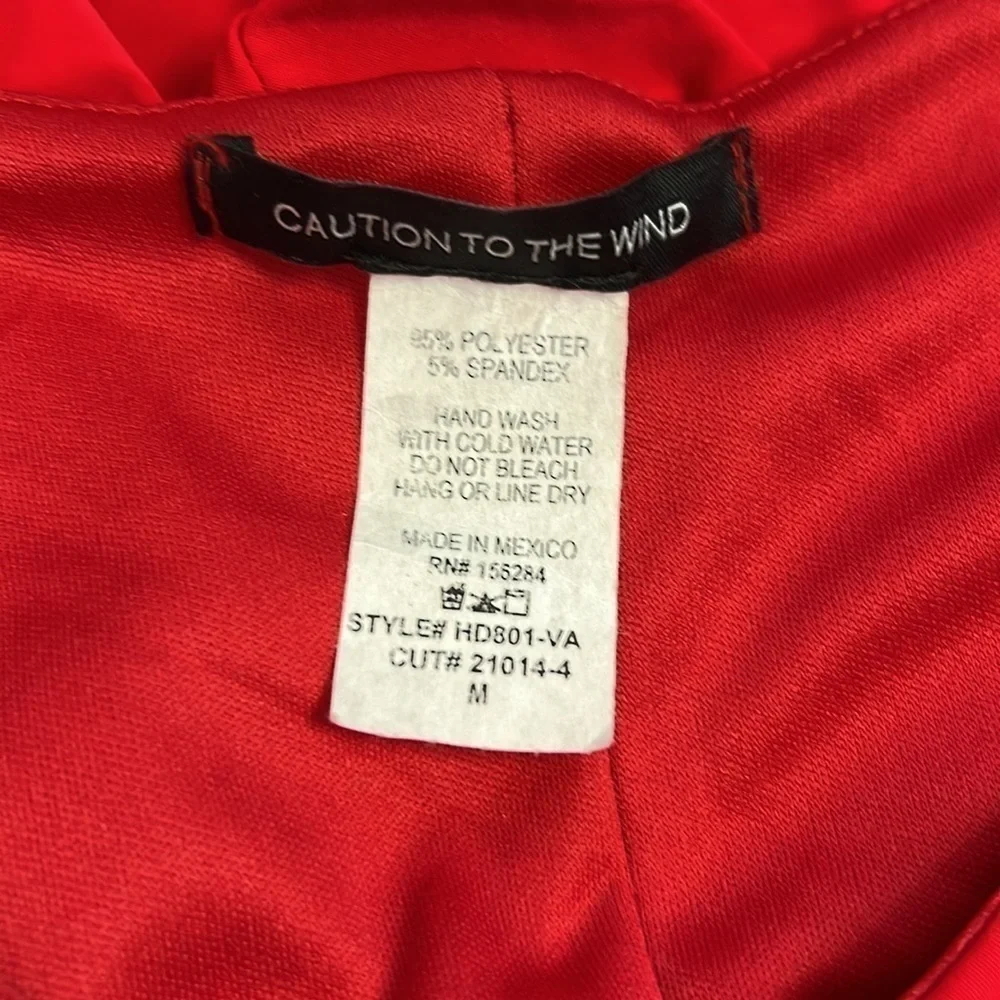 Caution to the Wind and red stretch cap sleeve dress - Picture 9 of 12